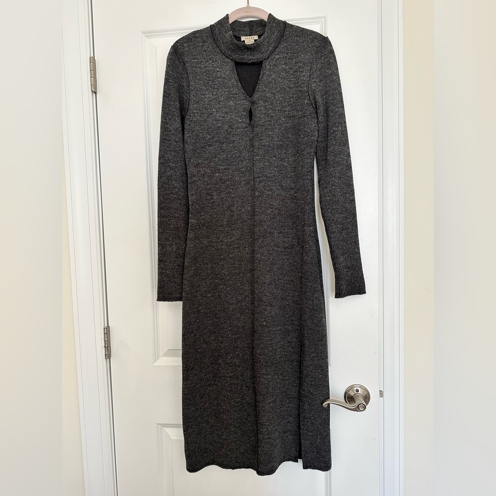 Gray Knit Dress